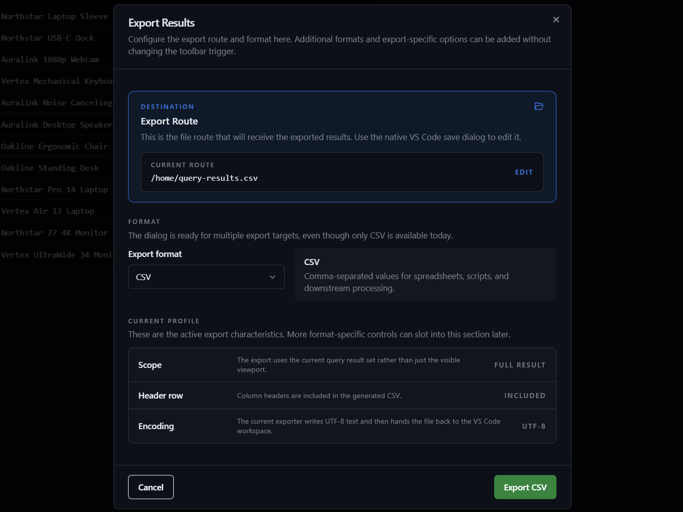 DataLoam data export workflow
