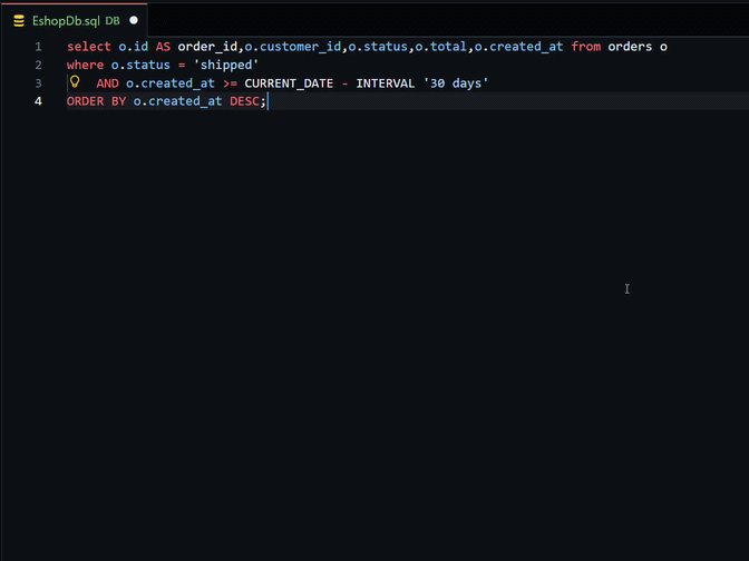 DataLoam SQL autoformatting workflow